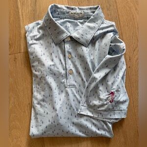 Peter Millar Men's Light Blue Polo Shirt